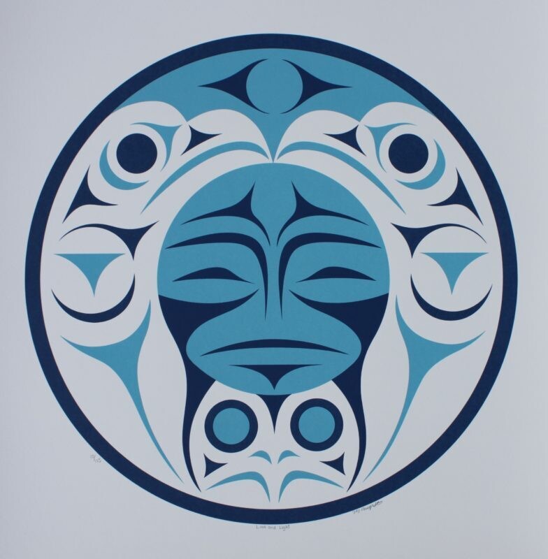 Love and Light serigraph print by Margaret August