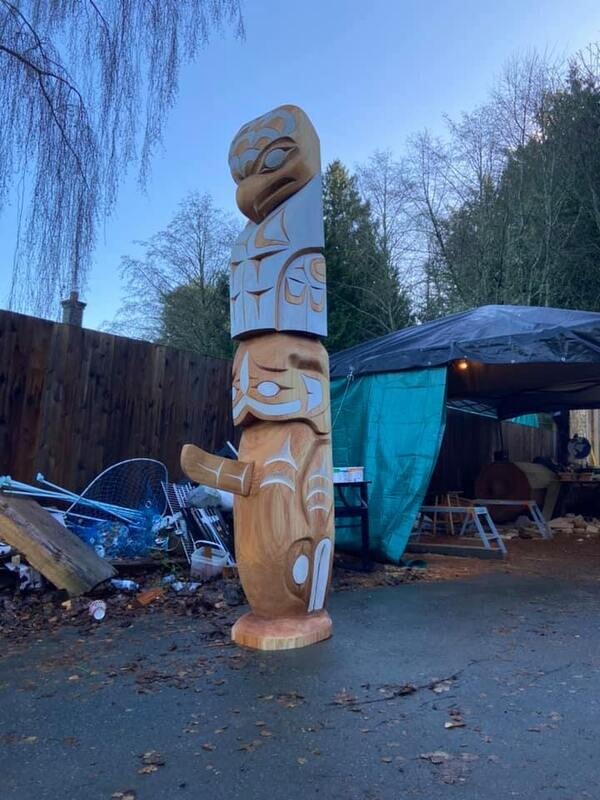 Eagle &amp; Orca Totem by Doug Horne Jr.
