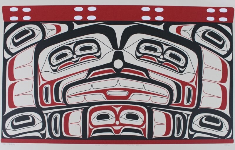 Alvin Child: Haida Chest Human Design serigraph print