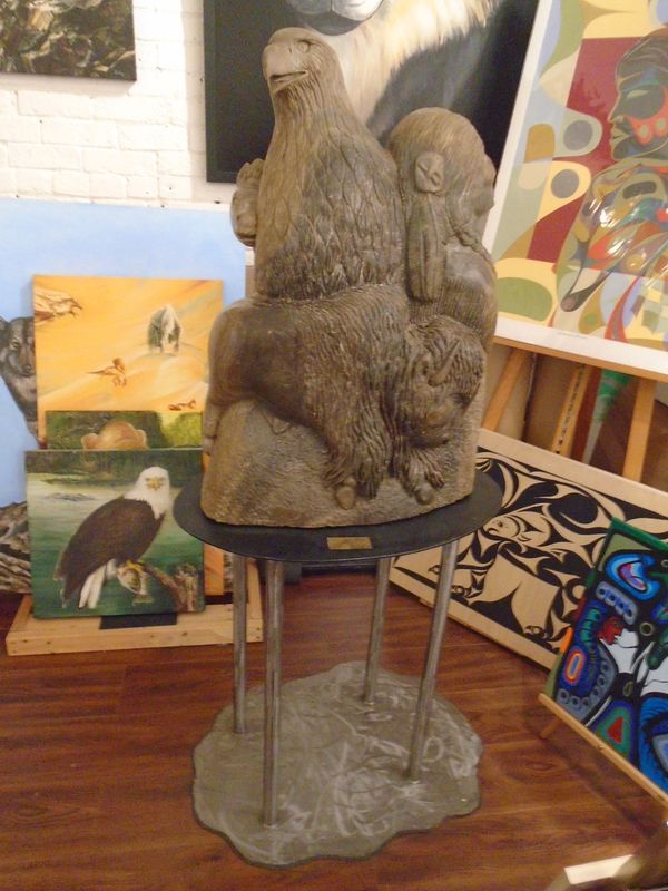 "Spirit of the Plains" Stone Sculpture by Clifford Pettman "Spirit of the Plains" Stone Sculpture by Clifford Pettman