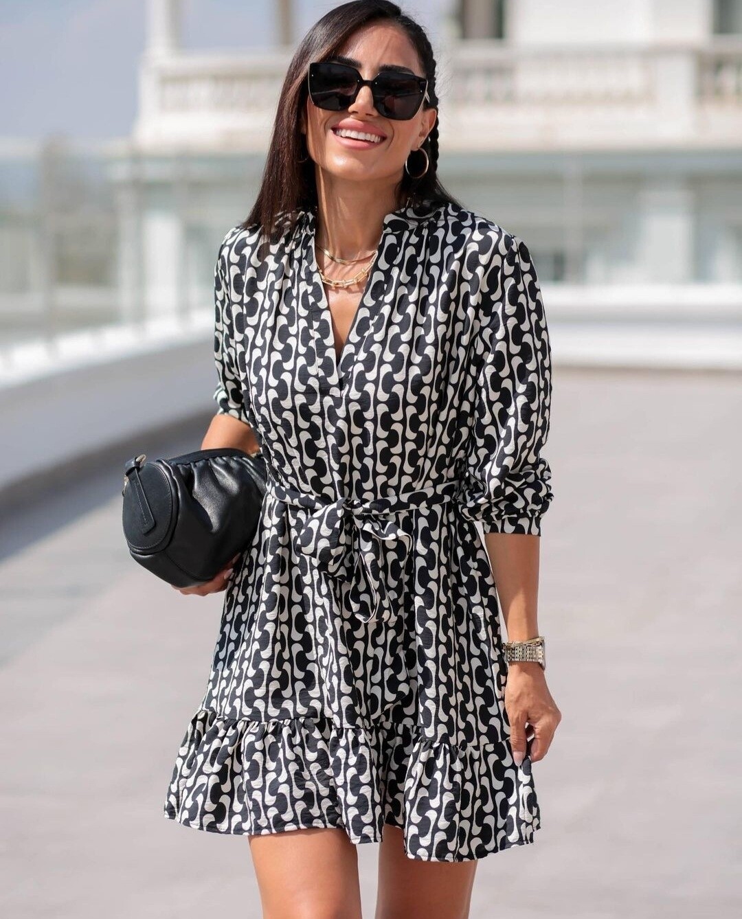 Dress Black and white