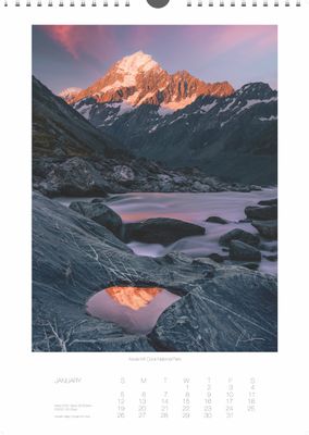2025 Te Waipounamu NZ Calendar