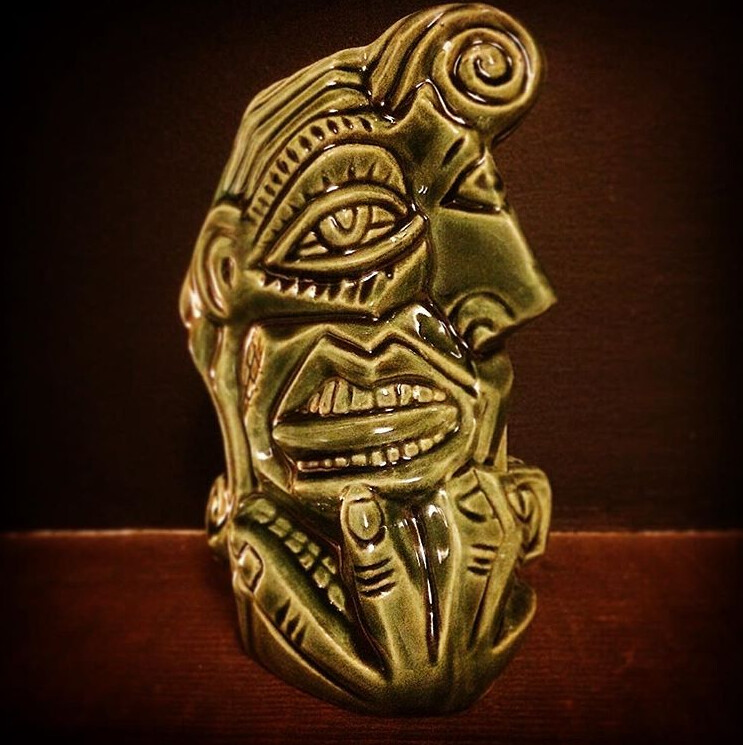 ‘Dora Maar’ Tiki Mug Green Red or Yellow