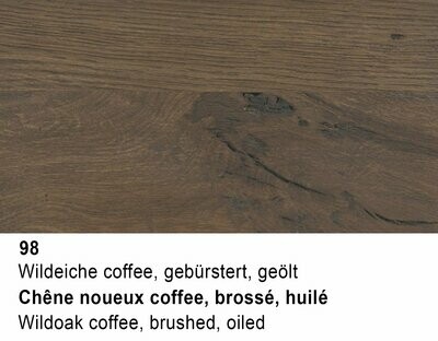 (98) Chêne Noueux Coffee, brossé, huilé