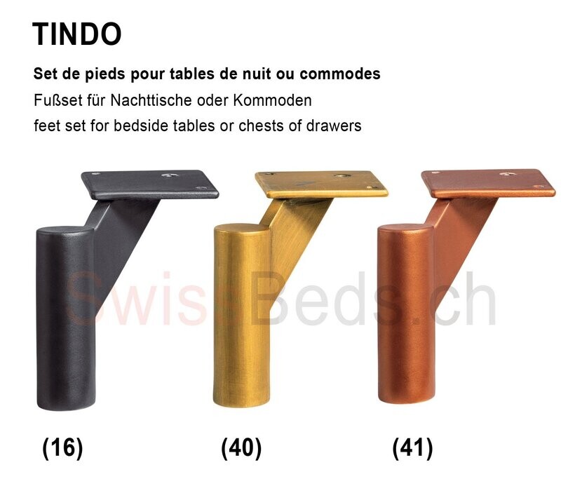 TINDO PIEDS accessoires pour chevets et commodes