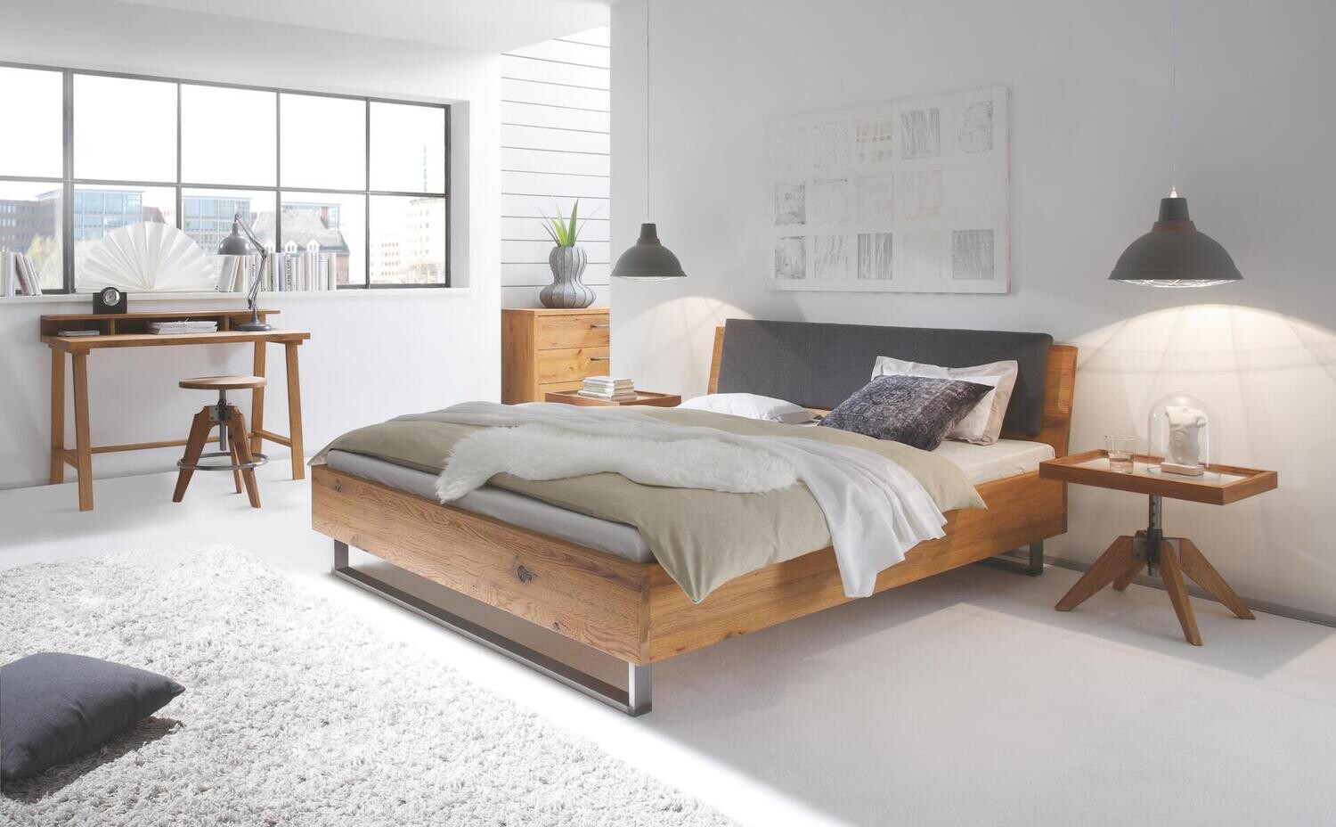 Bett Oak-Wild CADRO-23, füsse INDUS-45, Kopfteil Sion, Kissen Ravo Bett Oak-Wild CADRO-23, füsse INDUS-45, Kopfteil Sion, Kissen Ravo