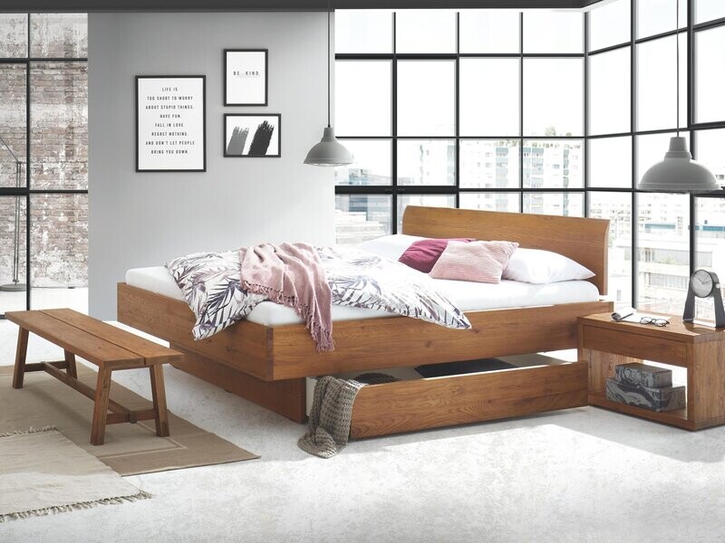 Bett Oak-Wild CADRO-18, füsse LOVIE-Box, Kopfteil Lisio Bett Oak-Wild CADRO-18, füsse LOVIE-Box, Kopfteil Lisio