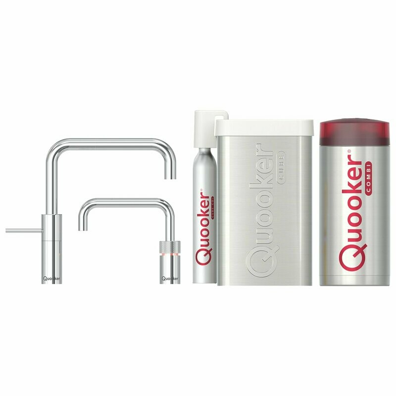 QUOOKER Combi Plus TwinTaps Square + Cube