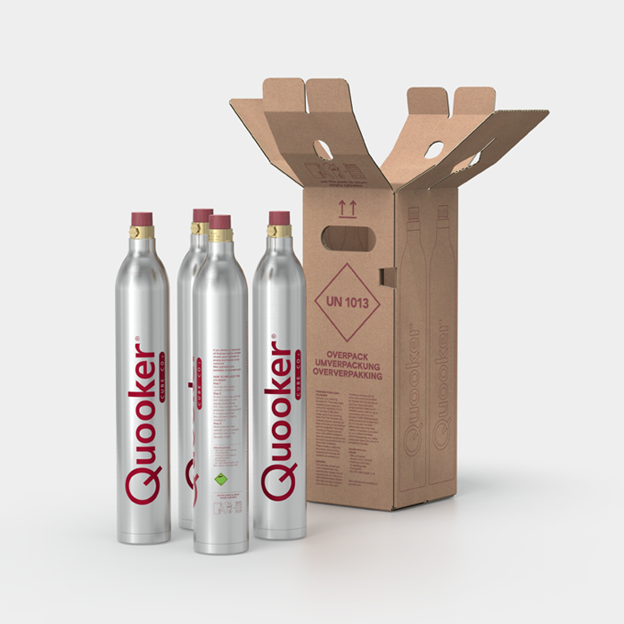 QUOOKER Set van 4 CO₂-cilinders