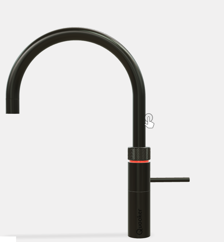 QUOOKER FUSION ROUND GUNMETAL LOSSE KRAAN
