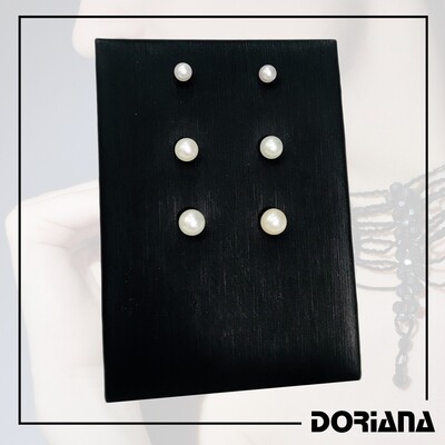 Orecchini Perle Naturali d&#39;Acqua Dolce su Argento 925 Rodiato