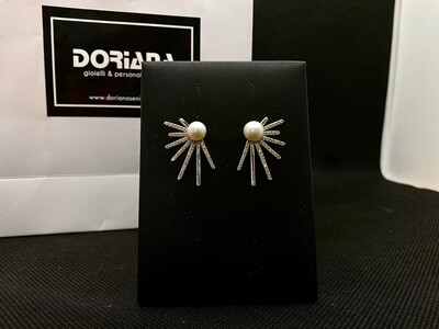 Orecchini Eleganti Perla di Fiume Naturale - Argento 925