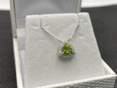 Collana Trillion Peridoto Naturale - Argento 925