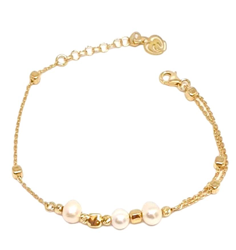 Bracciale Asimmetrico Collezione Perla Rock - Gioielli Caramella