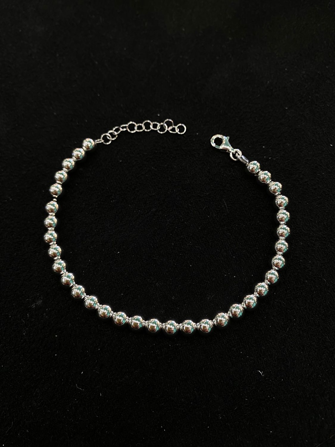 Bracciale Palline Argento 925 Rodiato