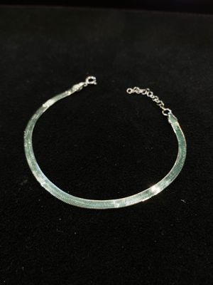 Bracciale piatto linguina di Argento 925
