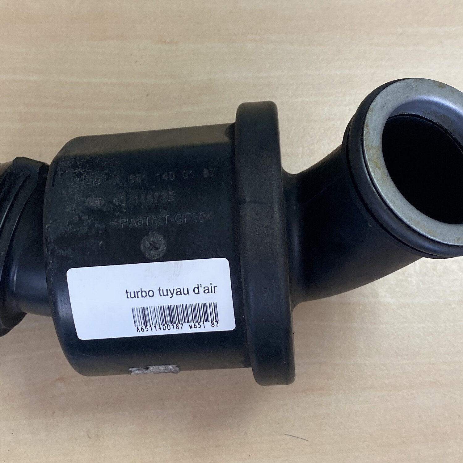 turbo tuyau d’air A6511400187 w651 87