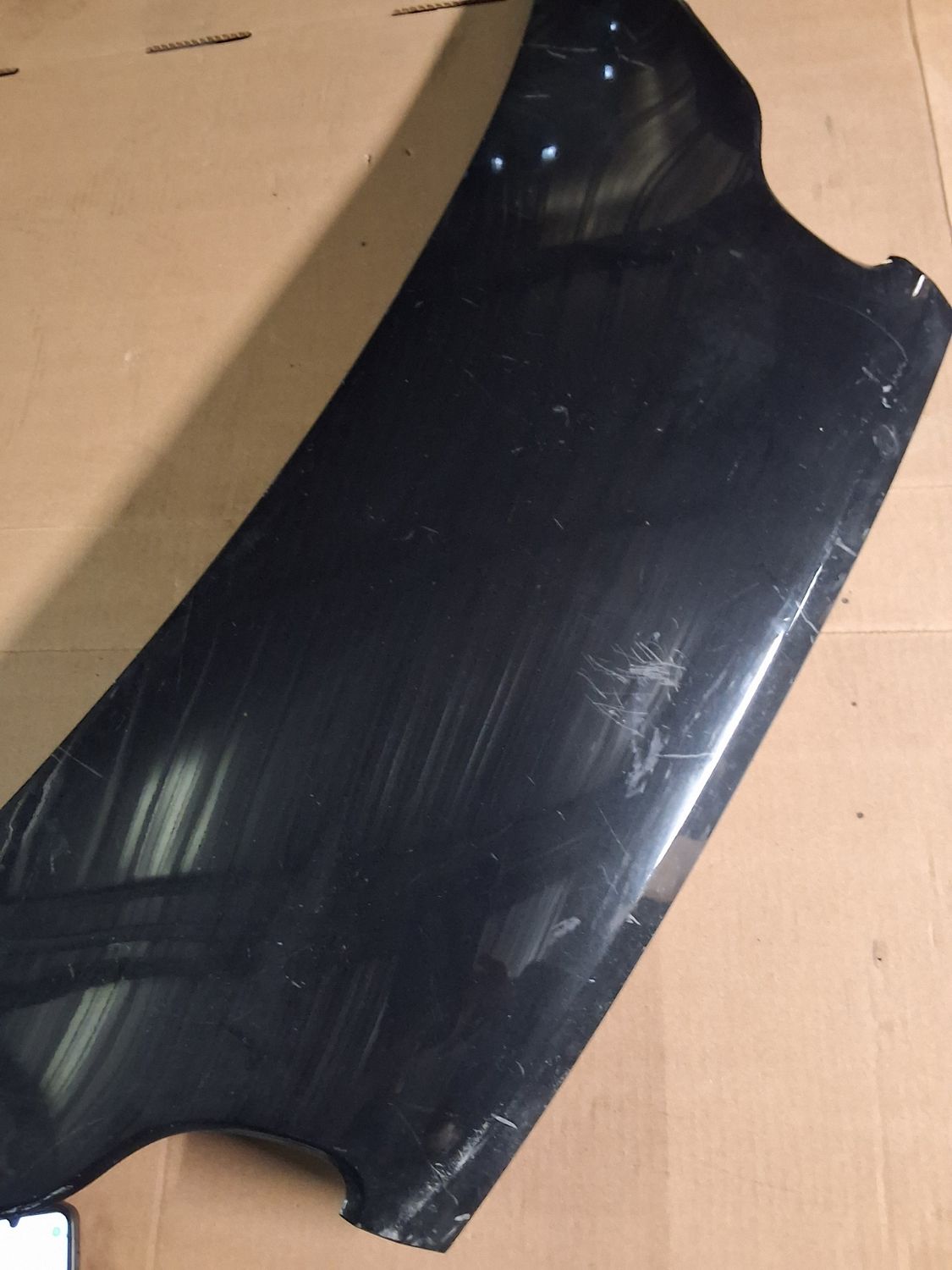 Capot W451 noir rayures 