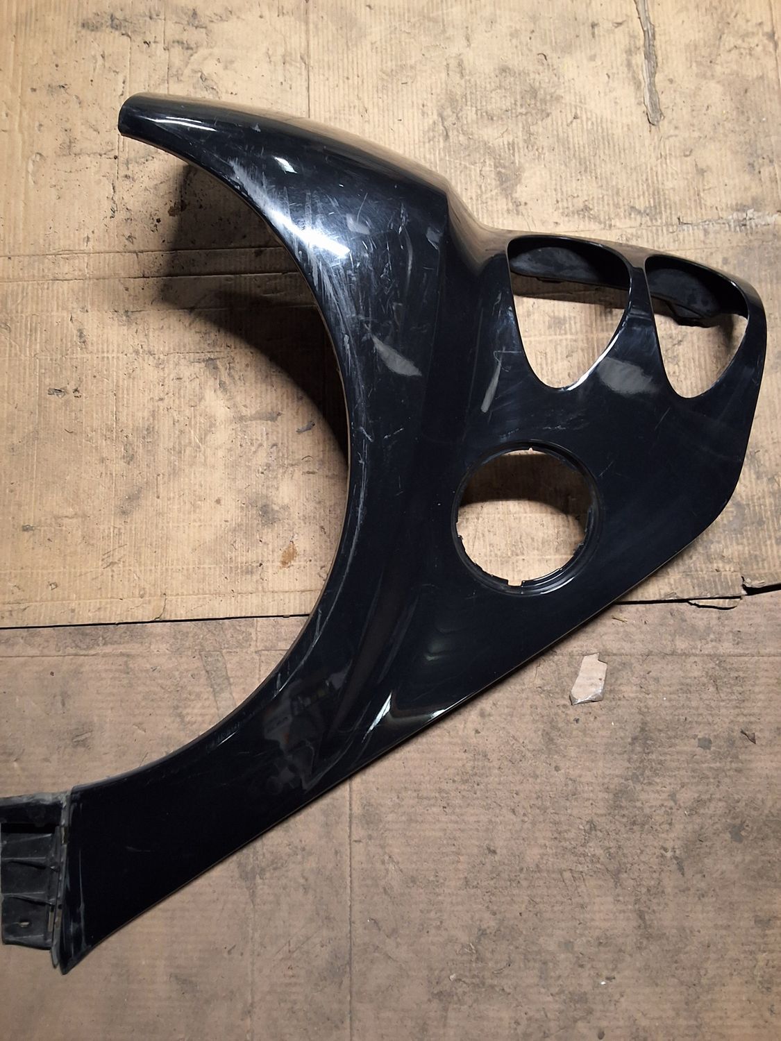 Aile arrière droit noir W451 rayures 