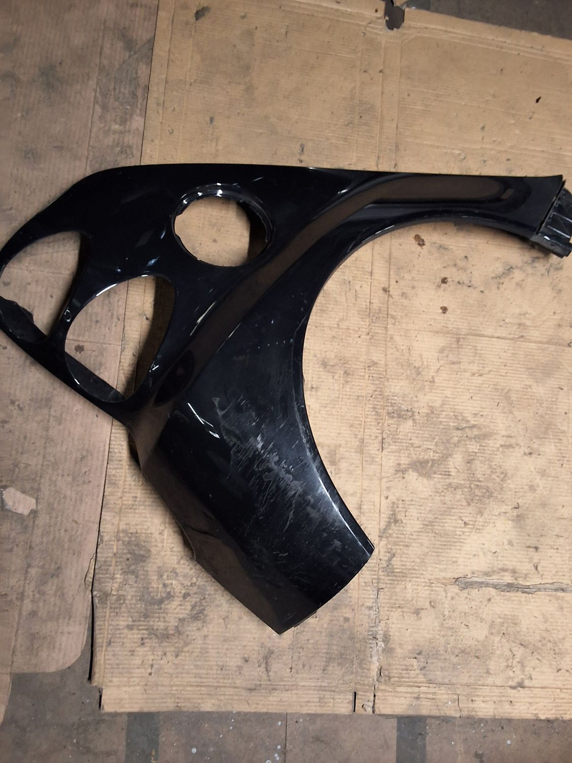 Aile arrière droit W451 noir rayures 