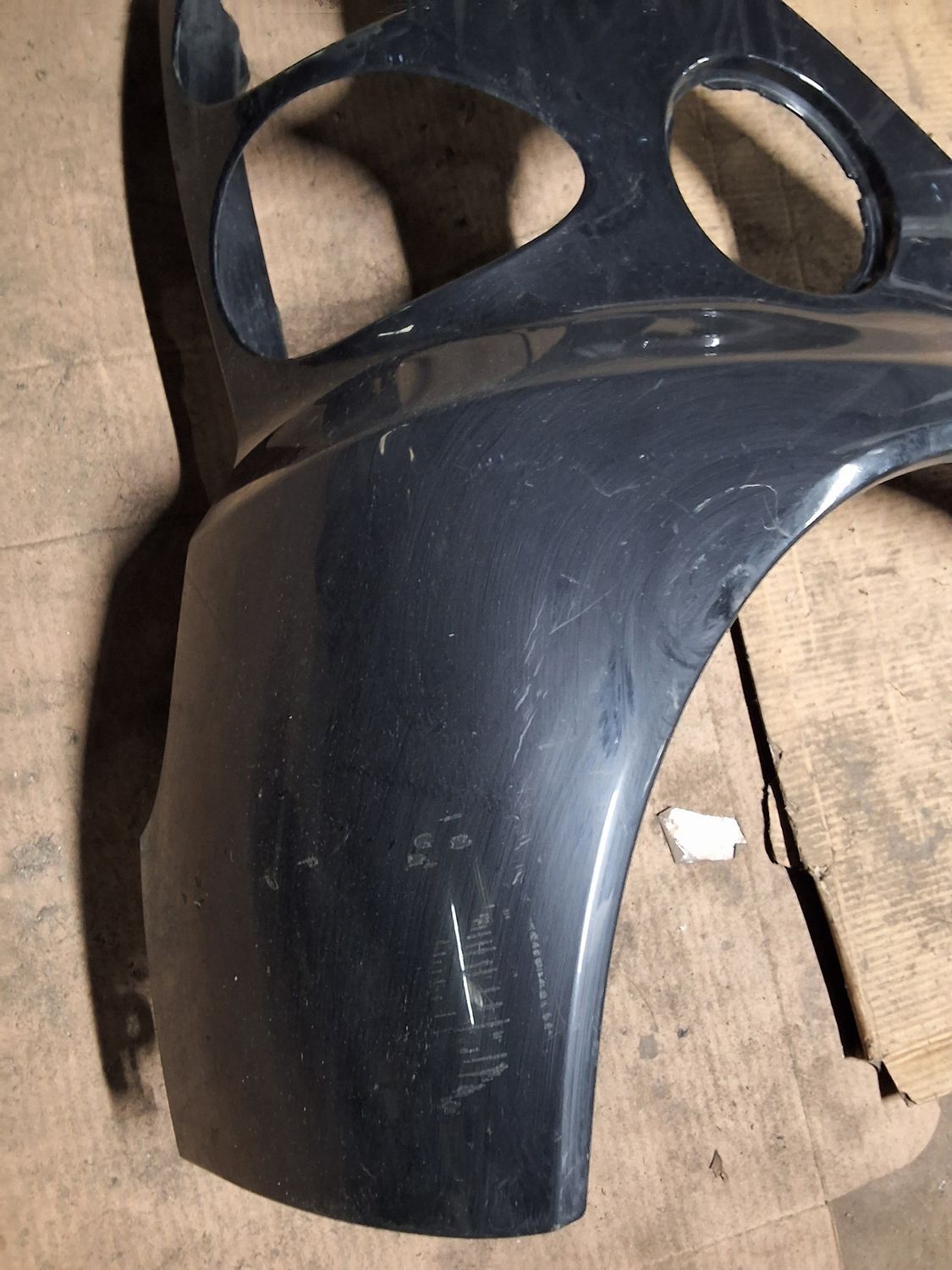 Aile arrière droit W451 noir rayures 