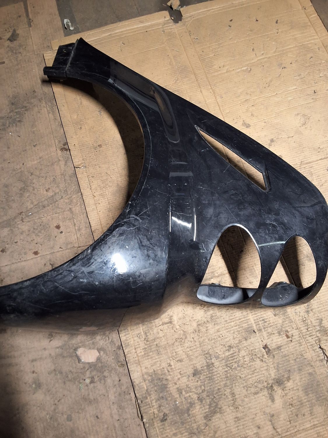 Aile arrière gauche W451 noir rayures 