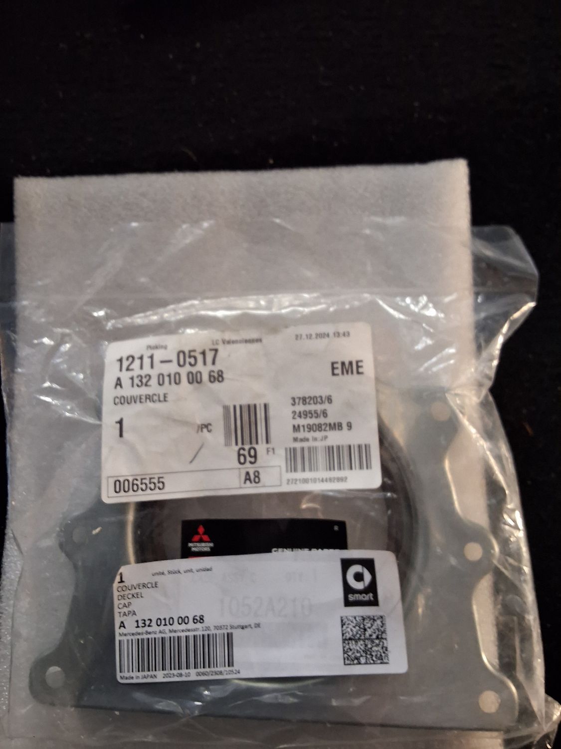 Couvercle pour smart 451