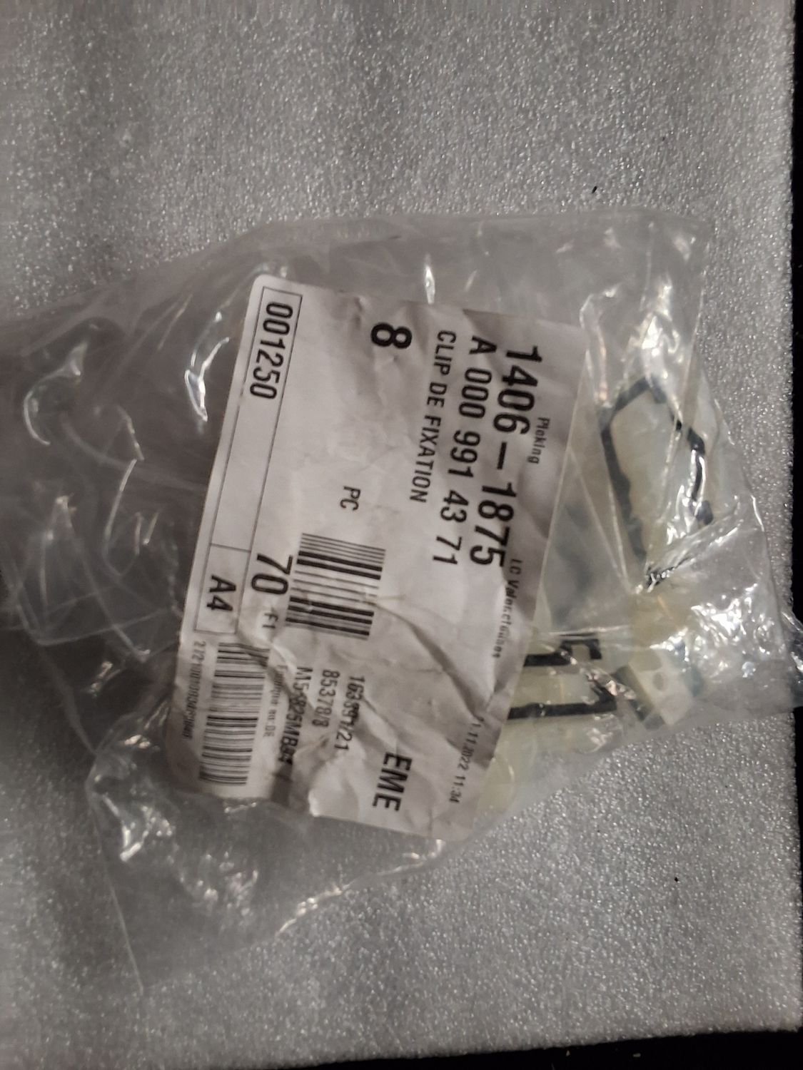 Clips de fixation pour w204 