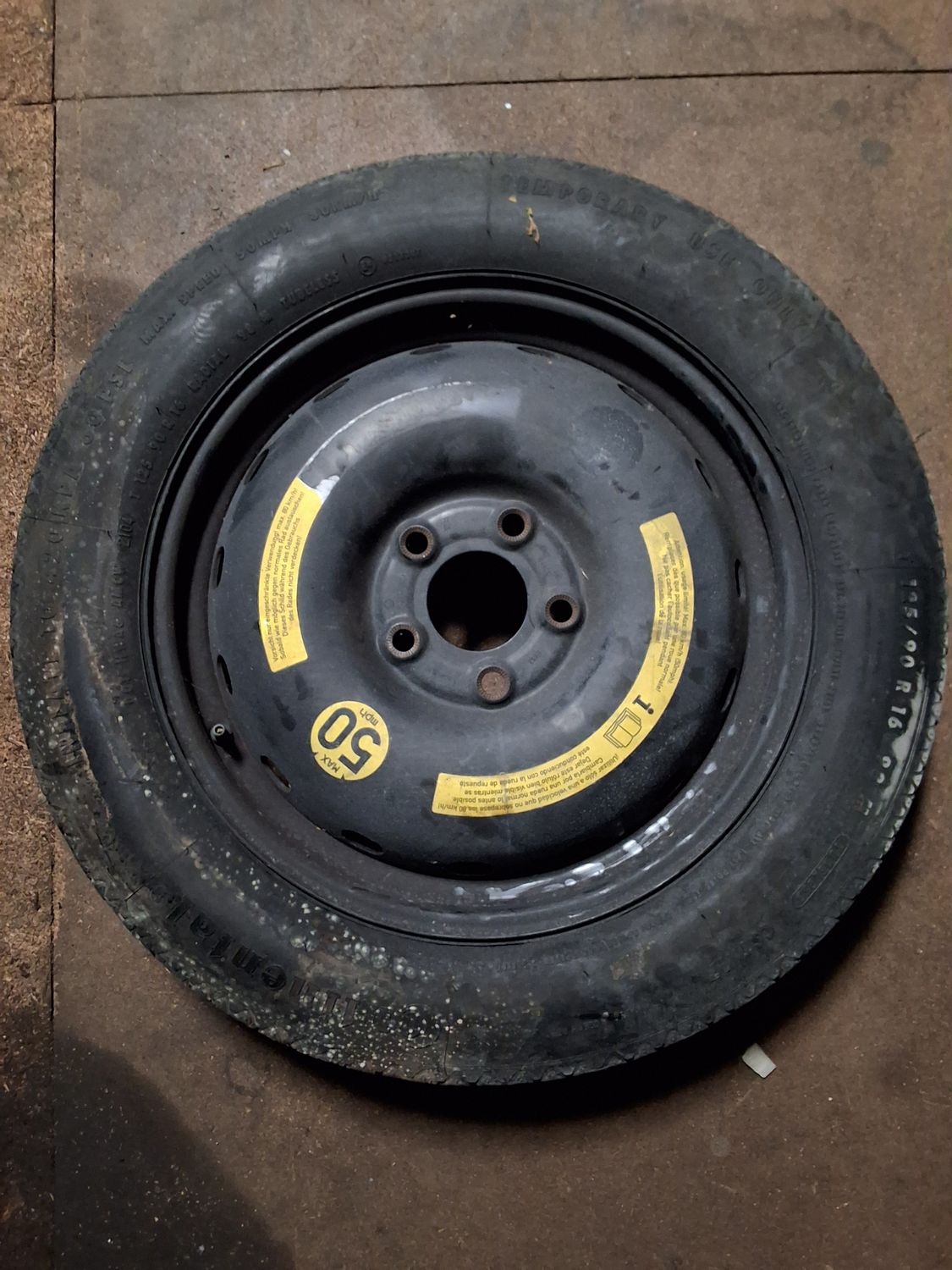 Roue de secours w169 