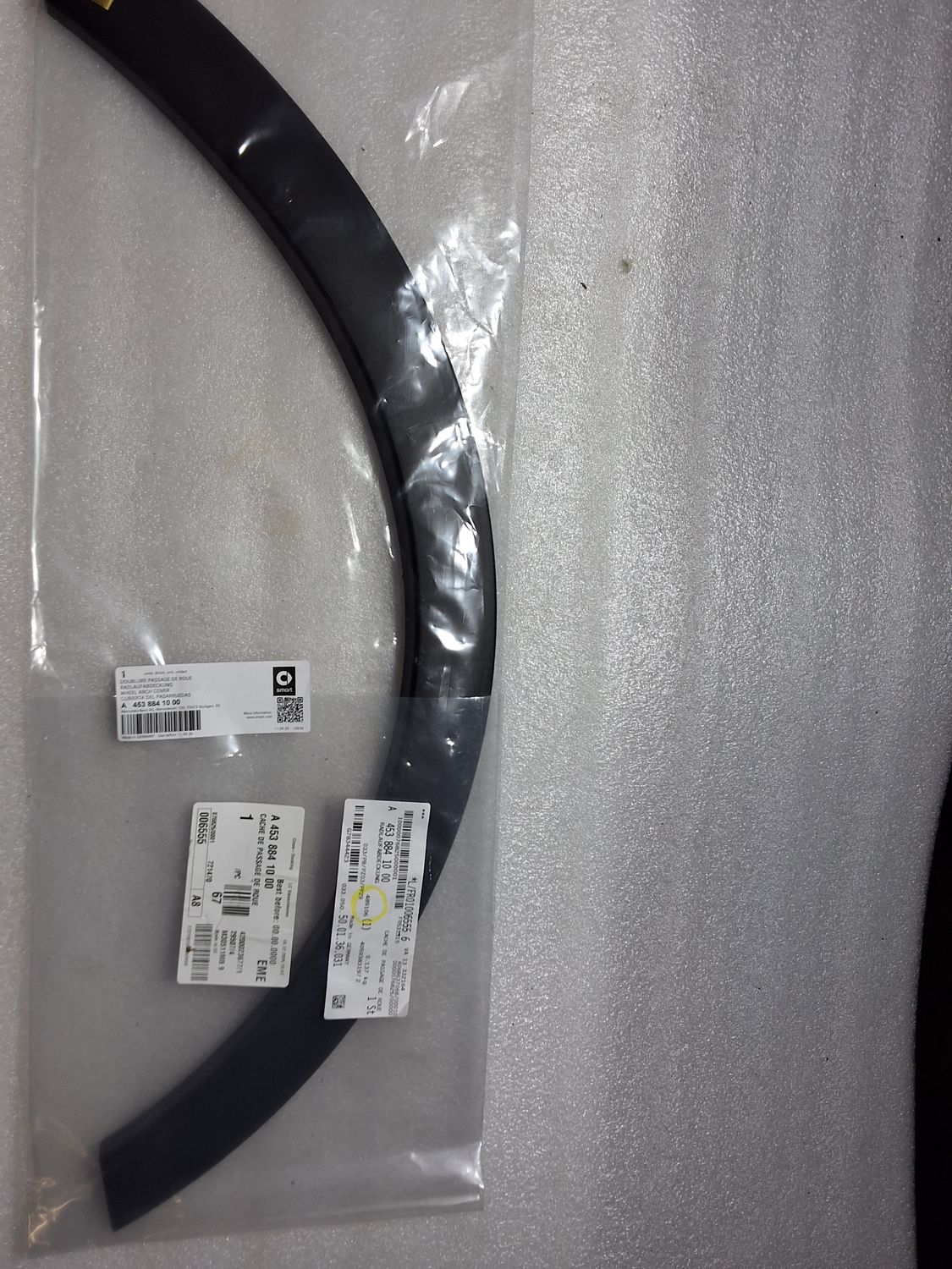 Baguette l aile avant droit w453 électrique (A4538841000)