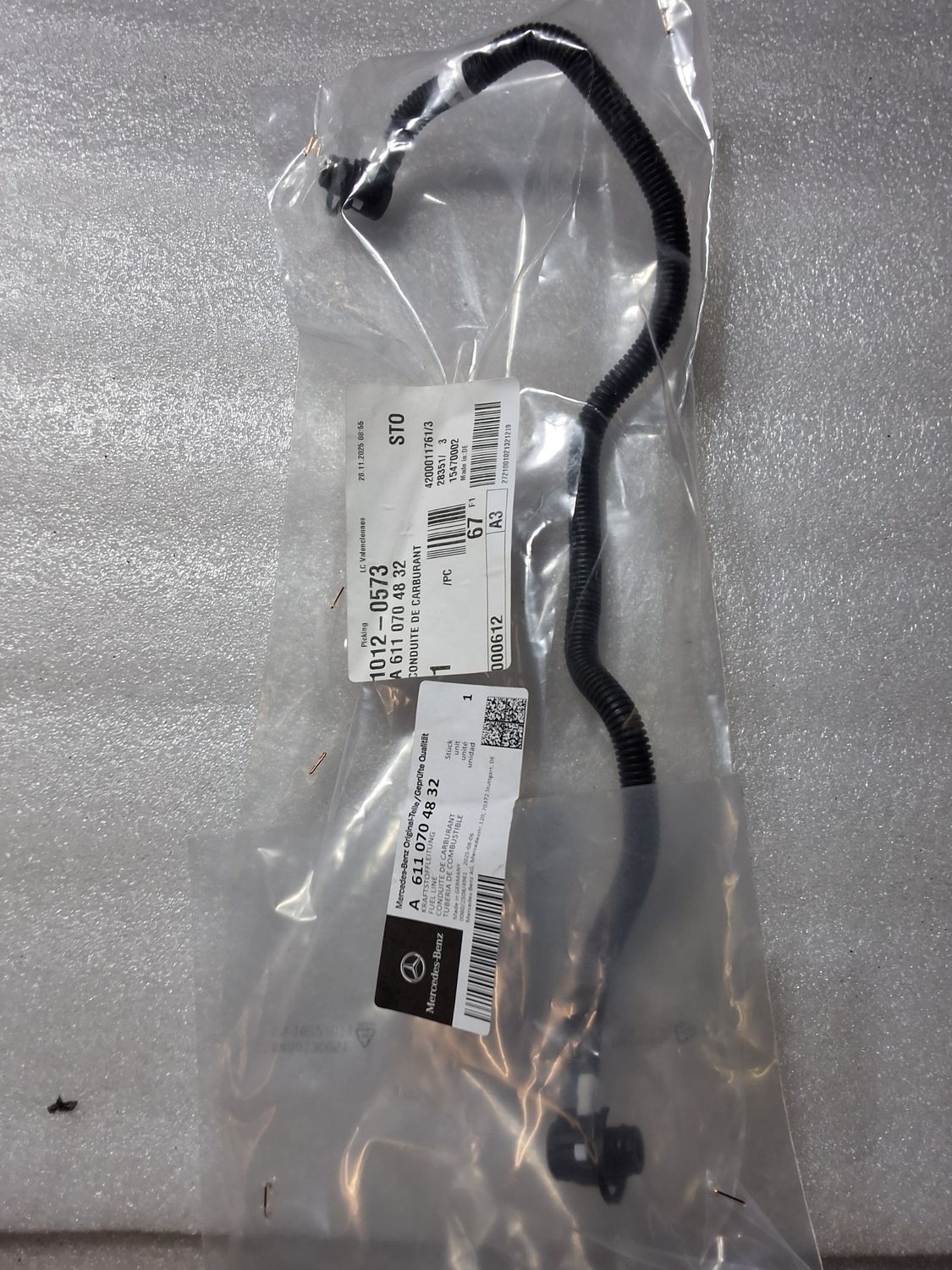 Conduite de carburant neuf pour 611 w203 cdi(A6110704832)