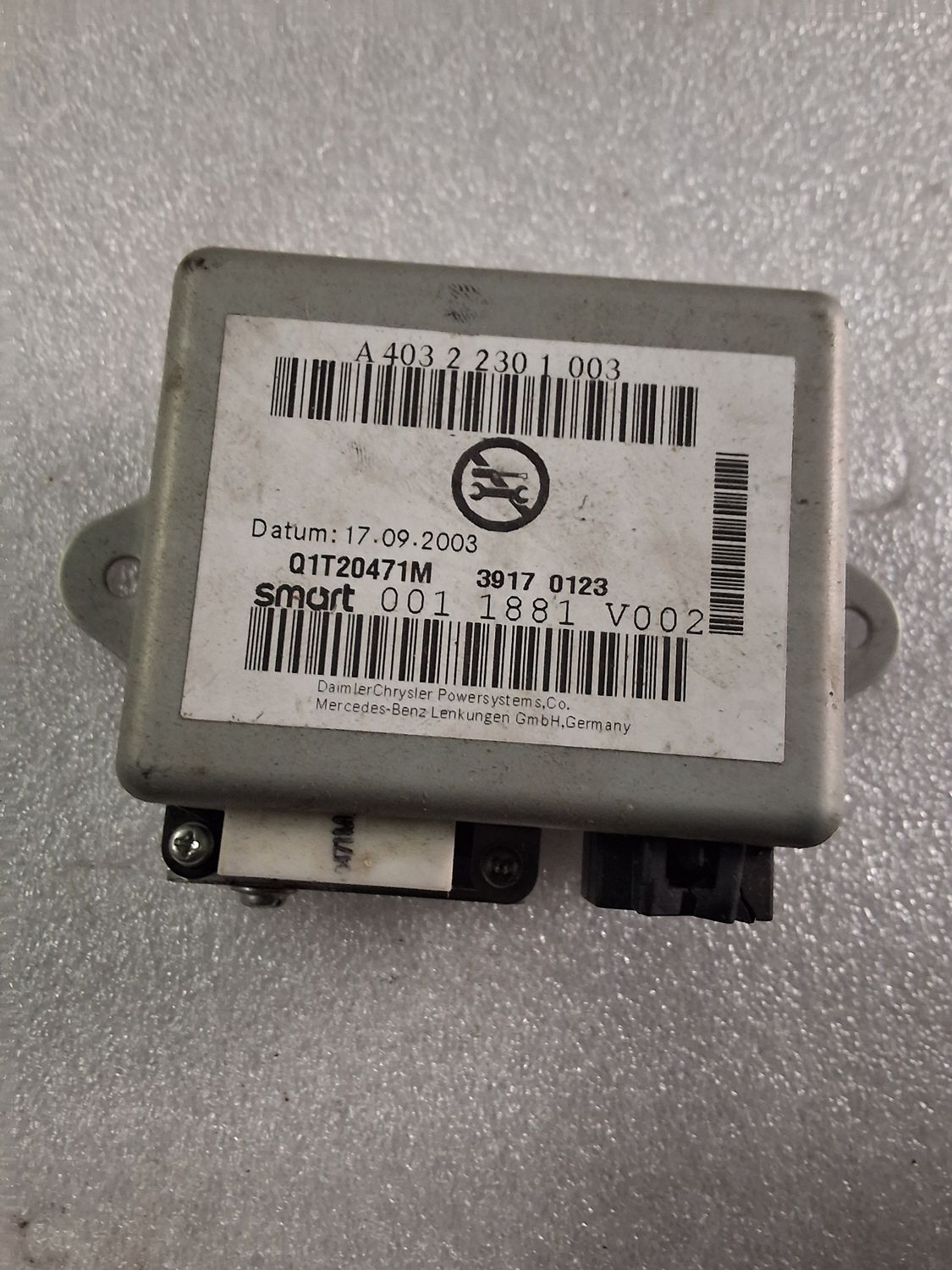 Unité de commande de direction A40322301003 n5