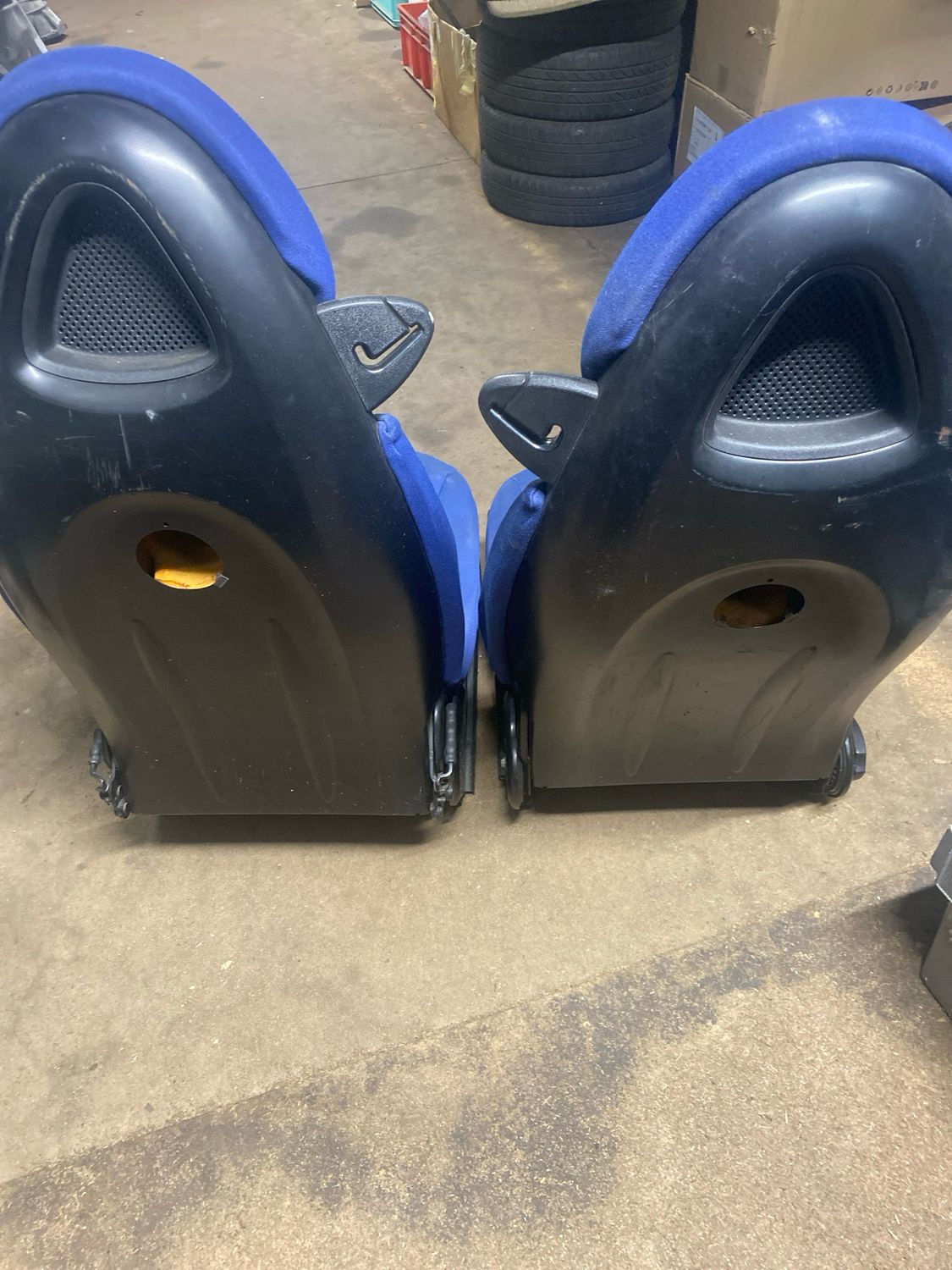 2 sieges avant smart w450 bleu