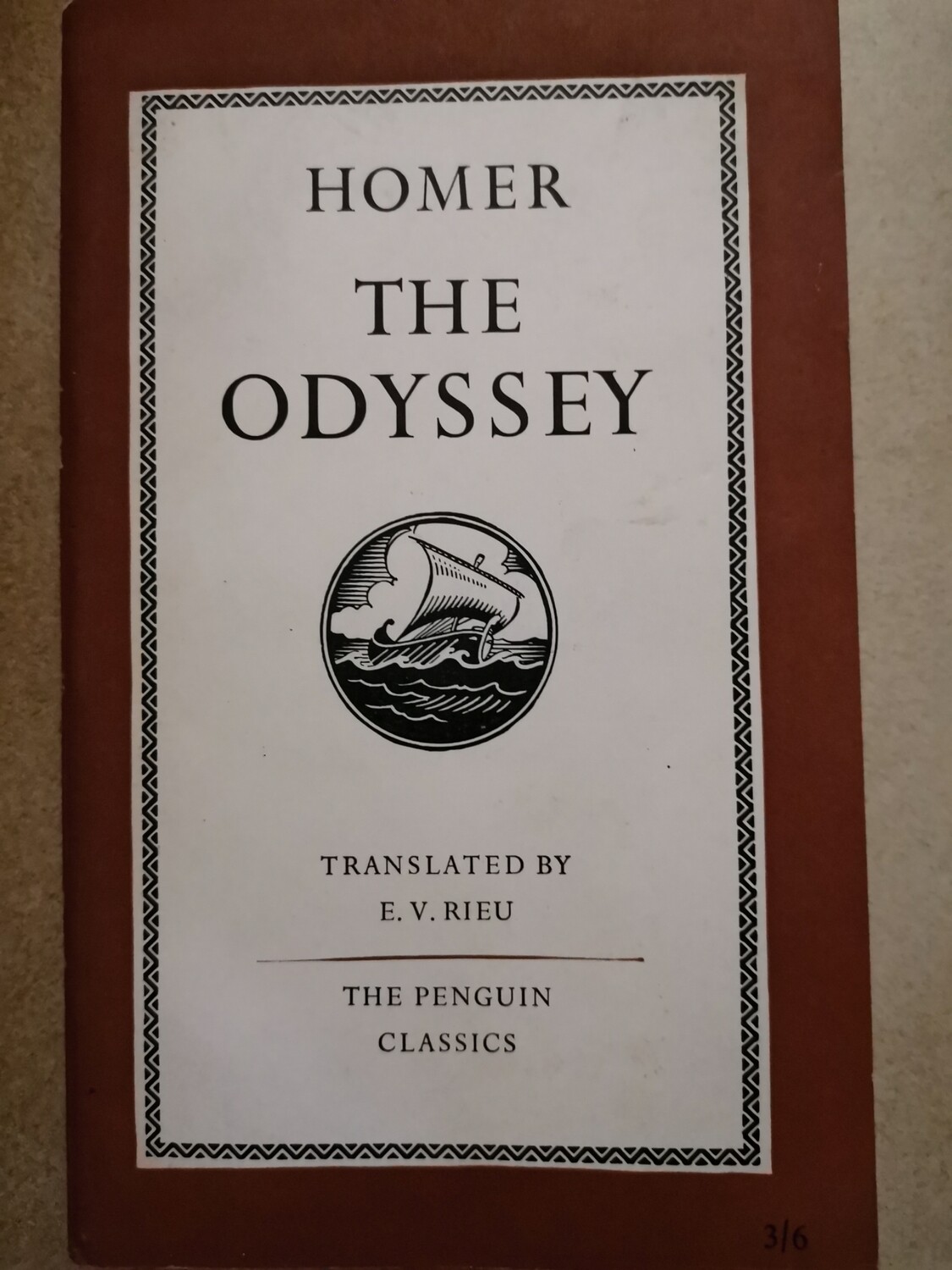 Homer the Odyssey, Translated by E. V. Rieu