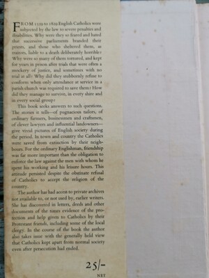 Catholics in England, M. D. R. Leys