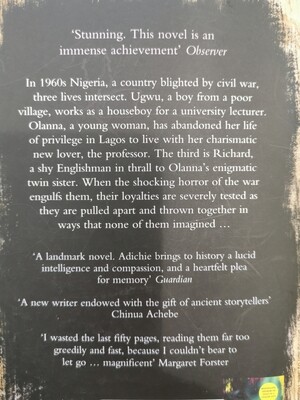 Half of a yellow sun, Chimamanda Ngozi Adichie