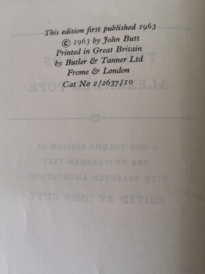 The poems of Alexander Pope