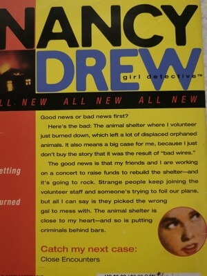 Nancy Drew Getting Burned, Carolyn Keene