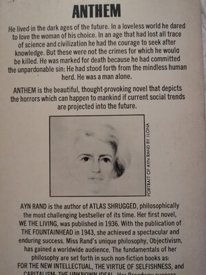 Anthem, Ayn Rand