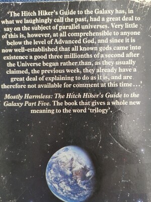 Mostly Harmless, Douglas Adams