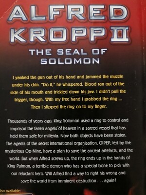 Alfred Kropp ii The seal of Solomon, Rick Yancey