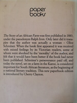 The story of an African farm, Olive Shreiner