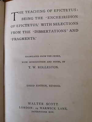 The teaching of Epictetus