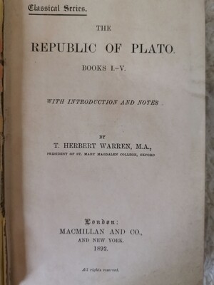 The Republic of Plato books i-v