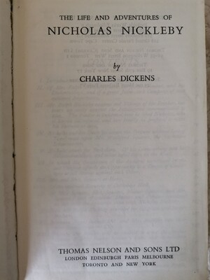 Nicholas Nickleby, Charles Dickens