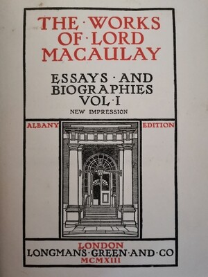 The complete works of Lord Macaulay vol vii