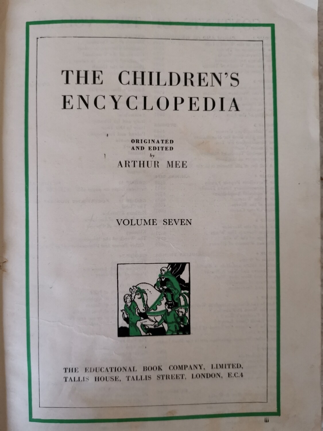 The children's encyclopedia vol vii, Arthur Mee