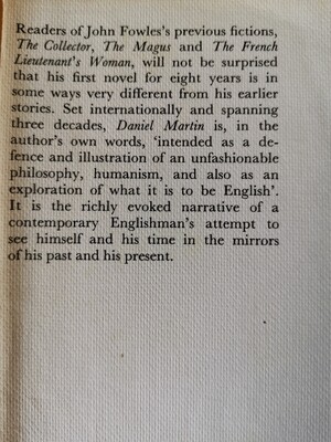 Daniel Martin, John Fowles