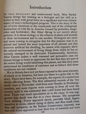 Silent spring, Rachel Carson