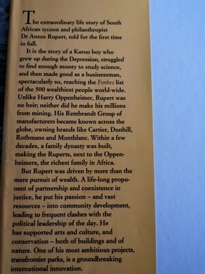 Anton rupert A biography, E be Dommisse